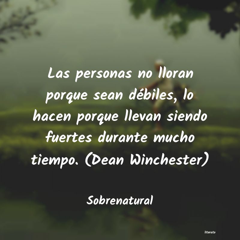 frases de Sobrenatural