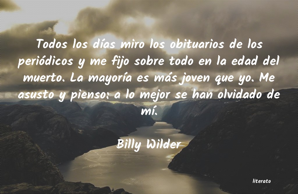 frases de Billy Wilder
