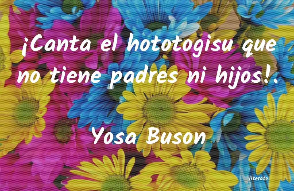 frases de Yosa Buson