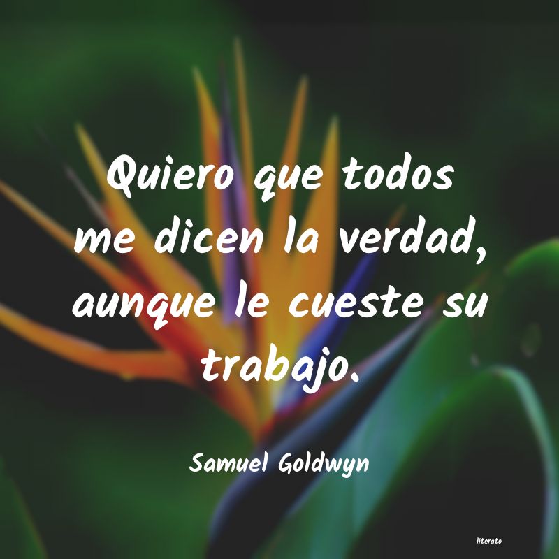 frases de Samuel Goldwyn