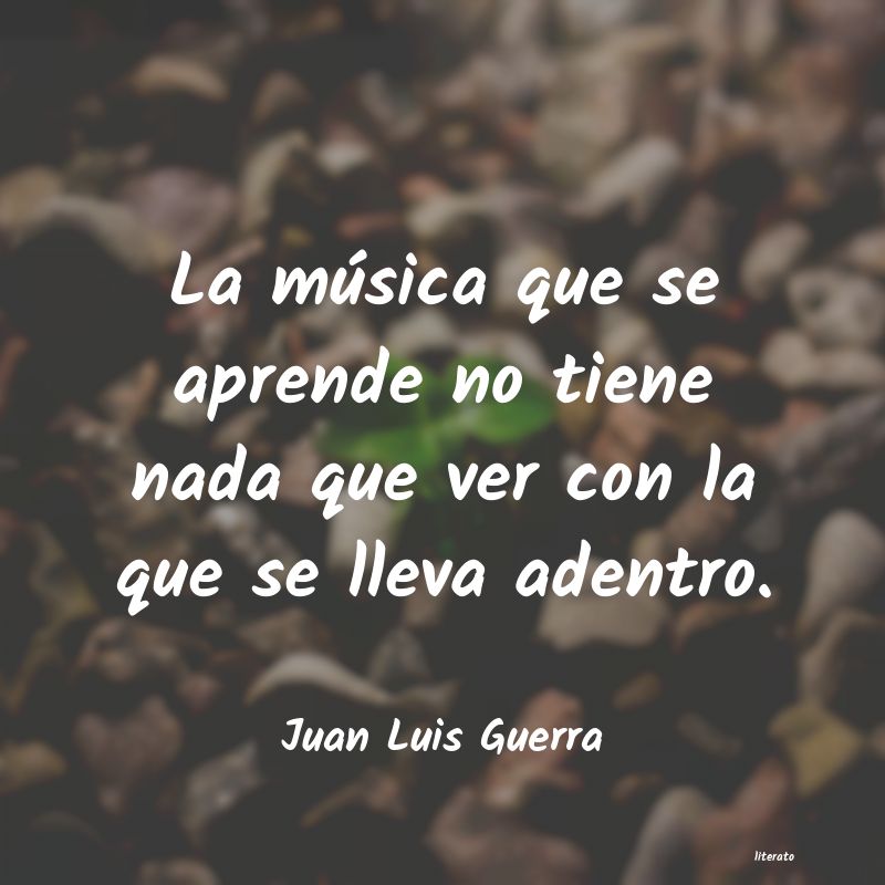Frases de Juan Luis Guerra