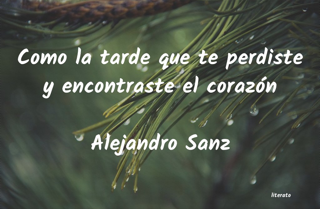 Frases de Alejandro Sanz