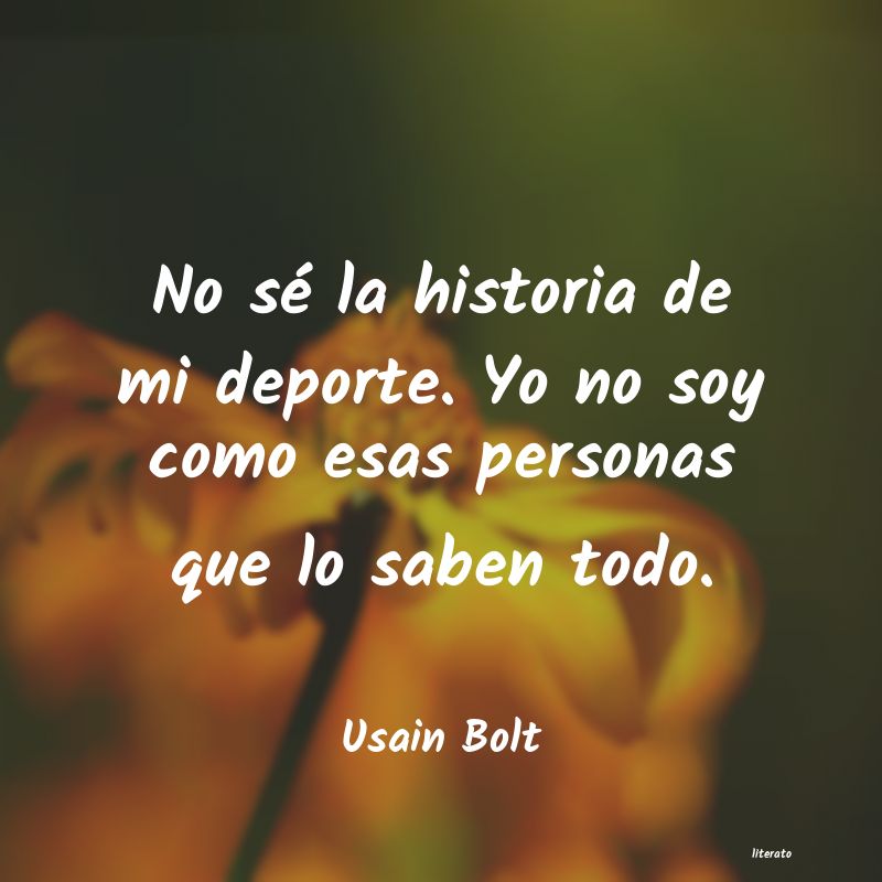 Frases de Usain Bolt