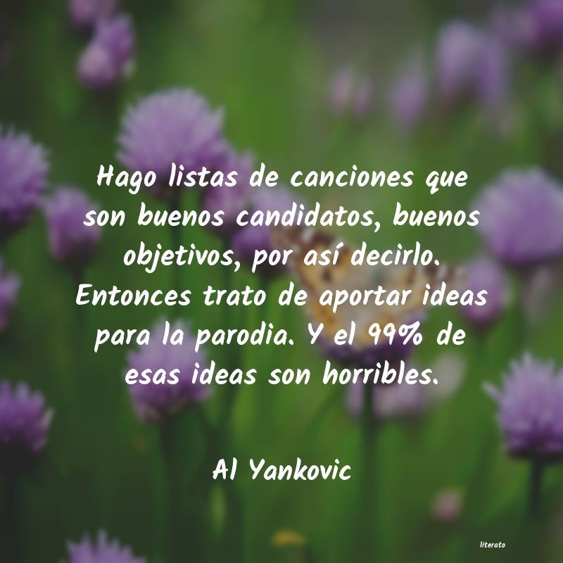 frases de Al Yankovic