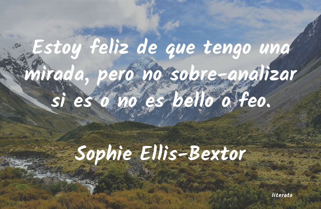 frases de Sophie Ellis-Bextor