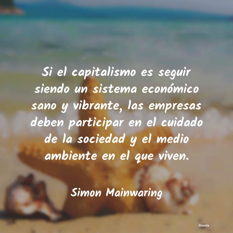 Frases de Simon Mainwaring