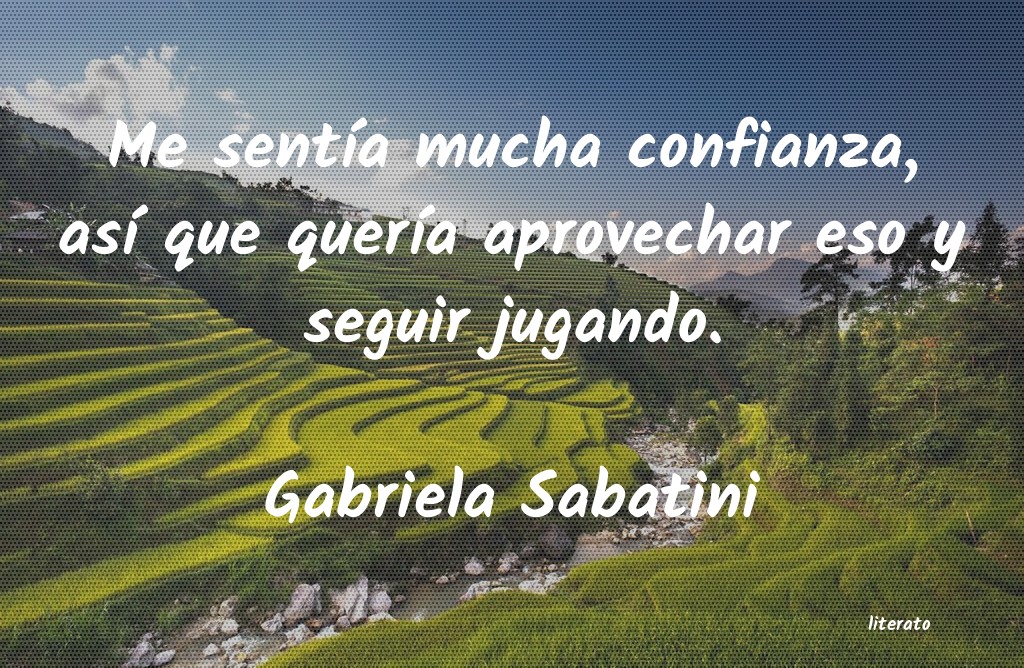 Frases de Gabriela Sabatini