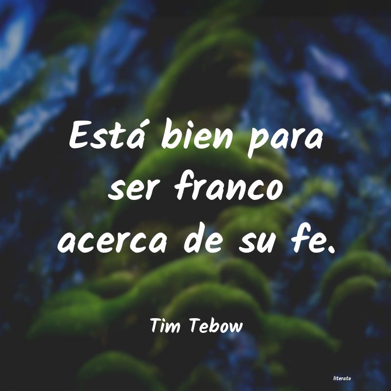 Frases de Tim Tebow