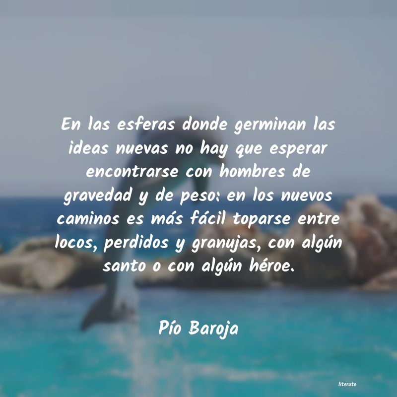 Frases de Pío Baroja