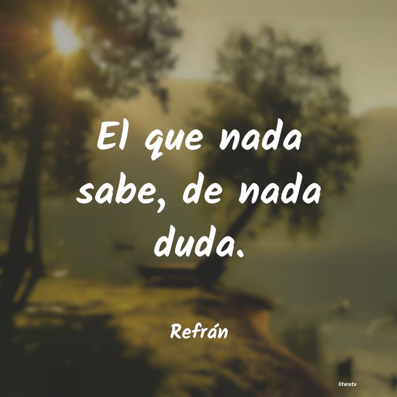 Frases de Refrán