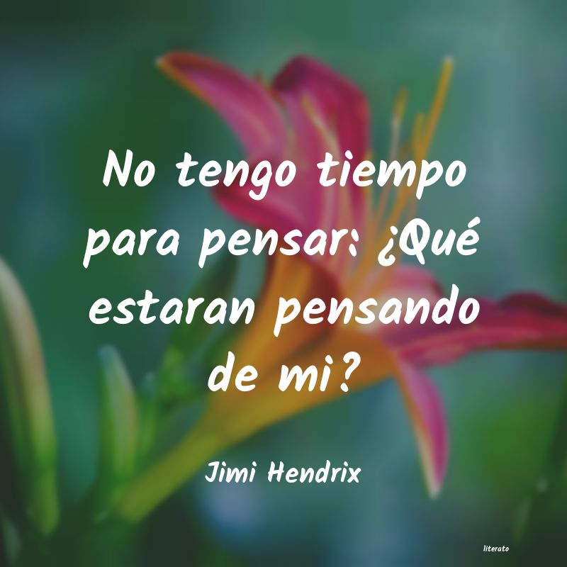 frases de Jimi Hendrix
