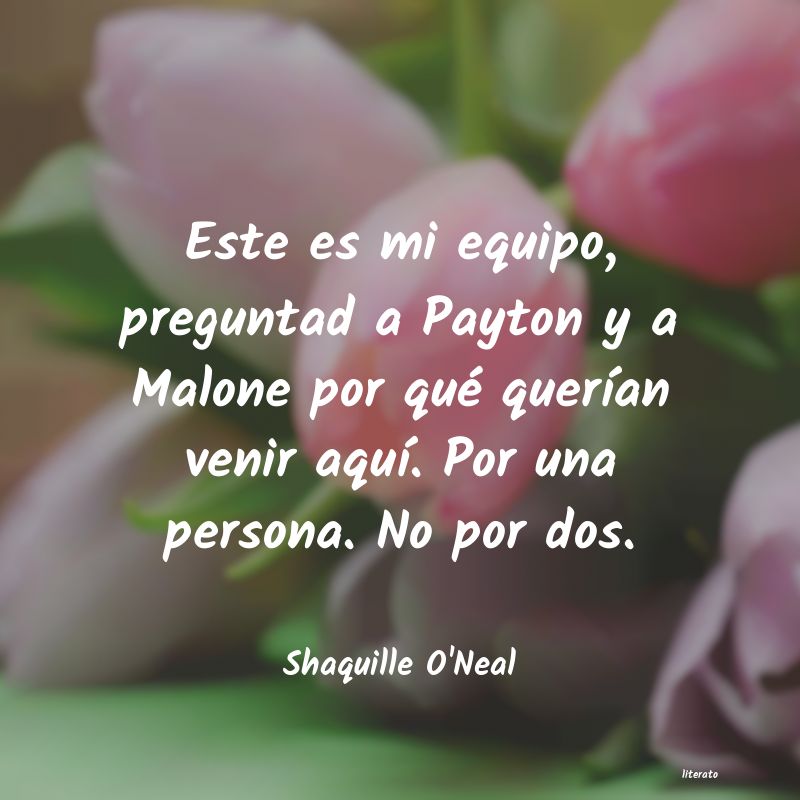 Frases de Shaquille O'Neal