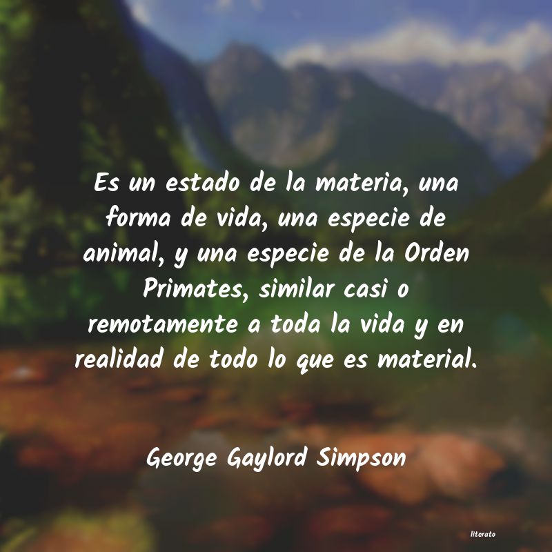 Frases de George Gaylord Simpson