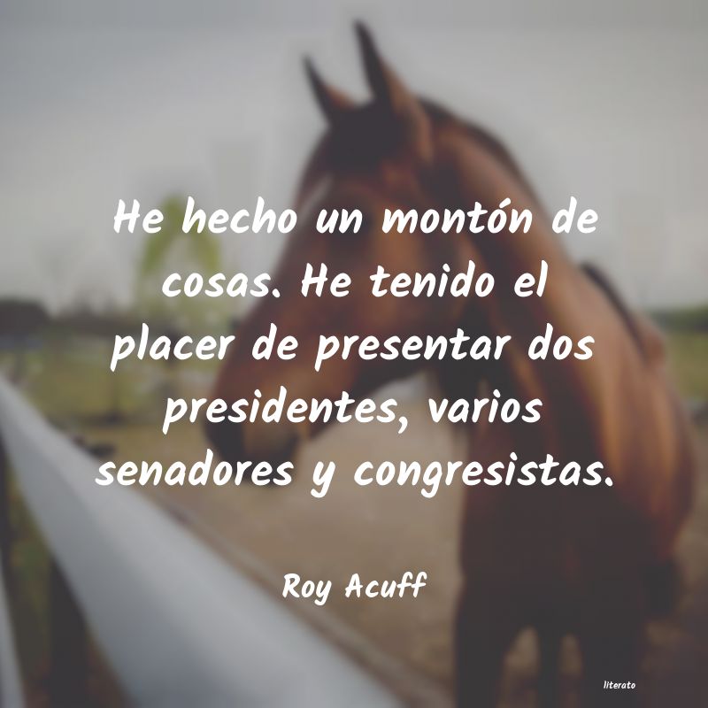 frases de Roy Acuff