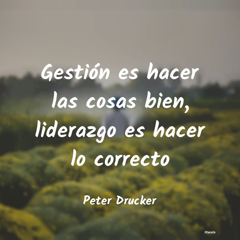 Frases de Peter Drucker