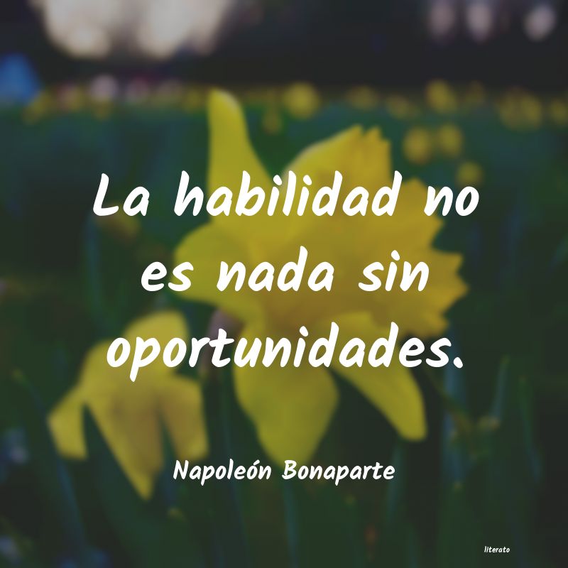 frases de Napoleón Bonaparte