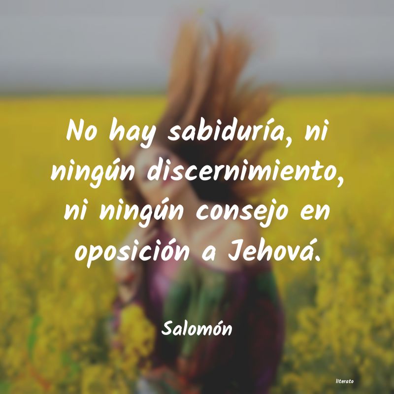 Frases de Salomón