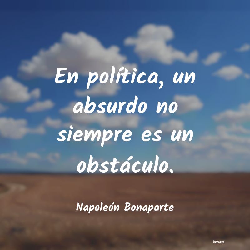 frases de Napoleón Bonaparte