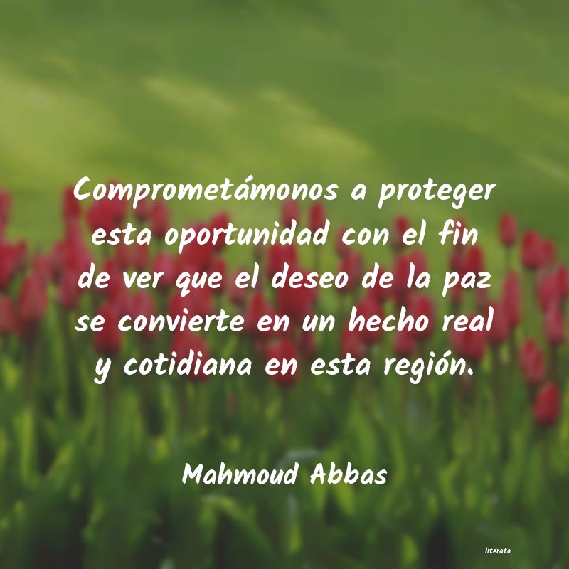 Frases de Mahmoud Abbas