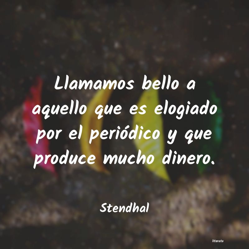 Frases de Stendhal