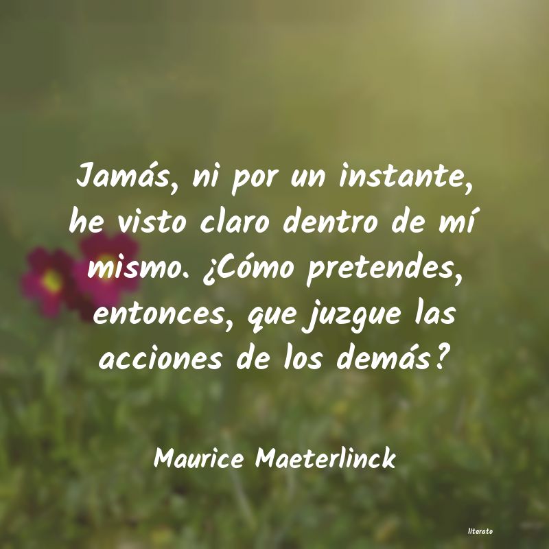 Frases de Maurice Maeterlinck