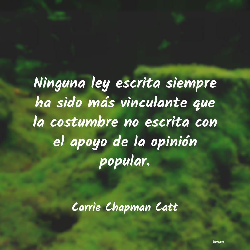 Frases de Carrie Chapman Catt