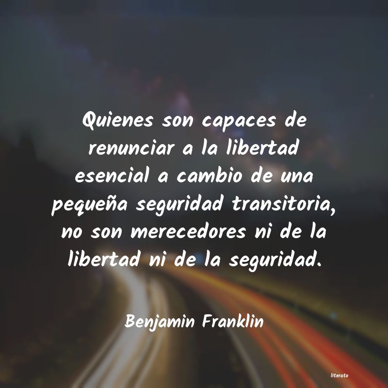 Frases de Benjamin Franklin