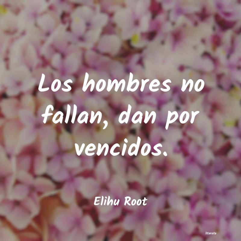 frases de Elihu Root