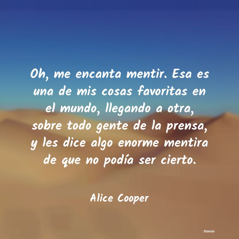 Frases de Alice Cooper