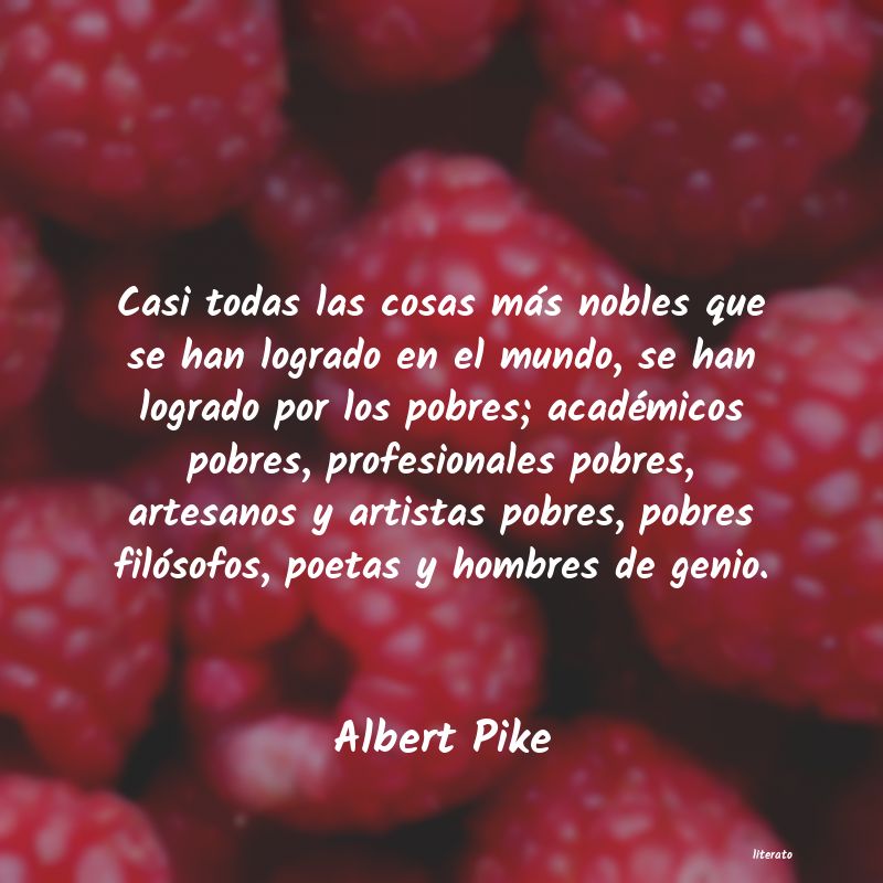 <ol class='breadcrumb' itemscope itemtype='http://schema.org/BreadcrumbList'>
<li itemprop='itemListElement'><a href='/autores/'>Autores</a></li>
<li itemprop='itemListElement'><a href='/autor/albert_pike/'>Albert Pike</a></li>
</ol>