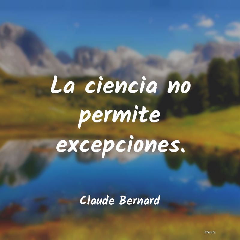 frases de Claude Bernard