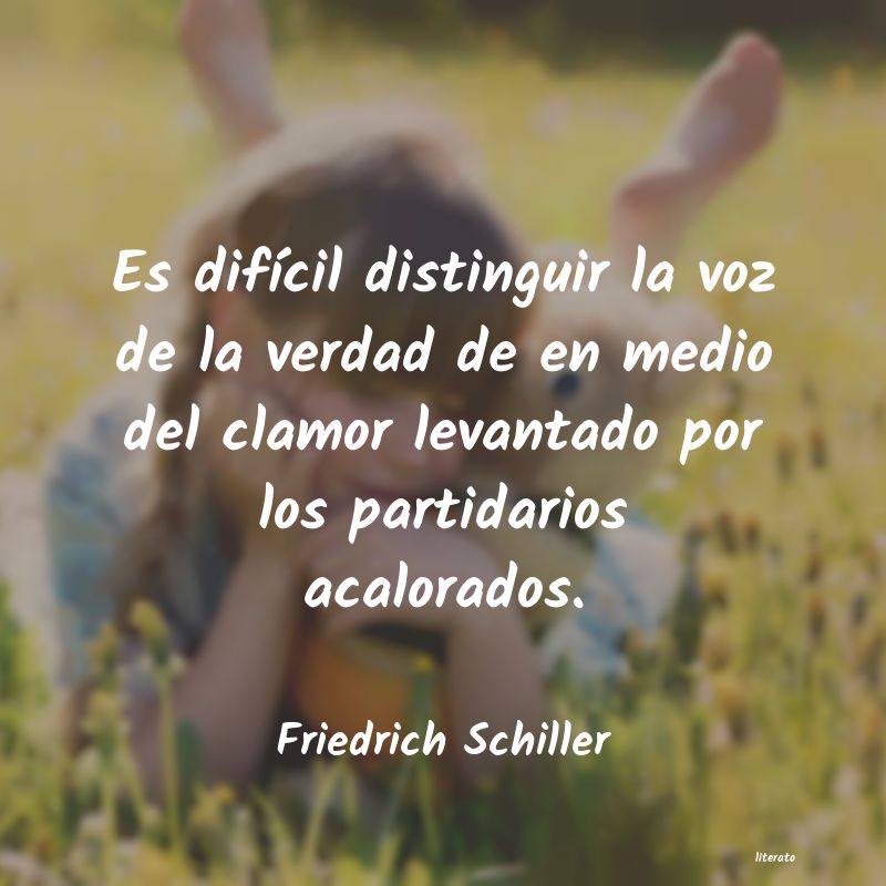 frases de Friedrich Schiller