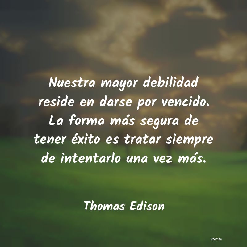 Frases de Thomas Edison