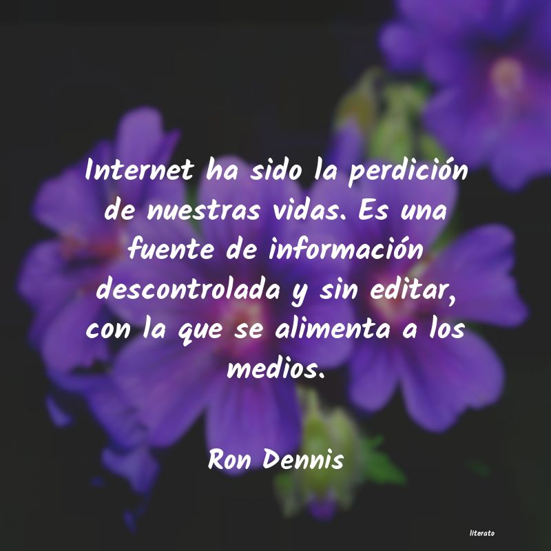 Frases de Ron Dennis