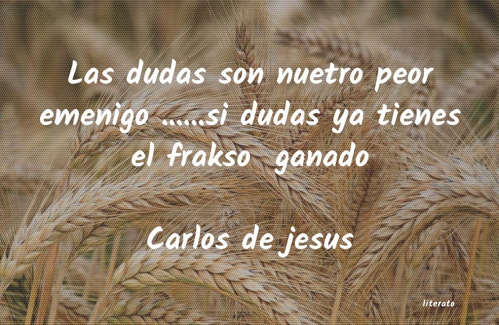 frases de Carlos de jesus