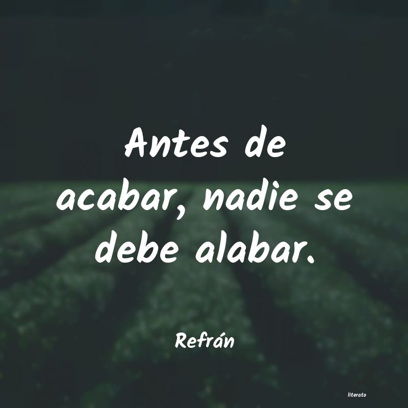 Frases de Refrán