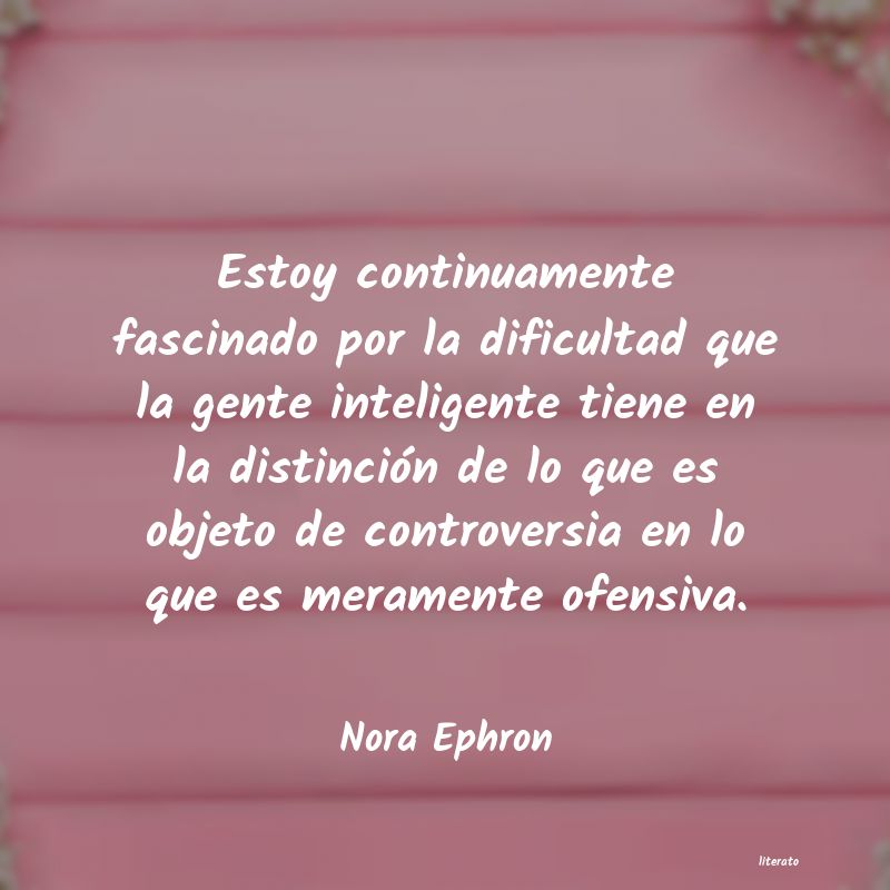 frases de Nora Ephron