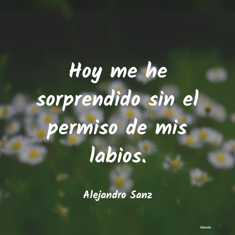 Frases de Alejandro Sanz