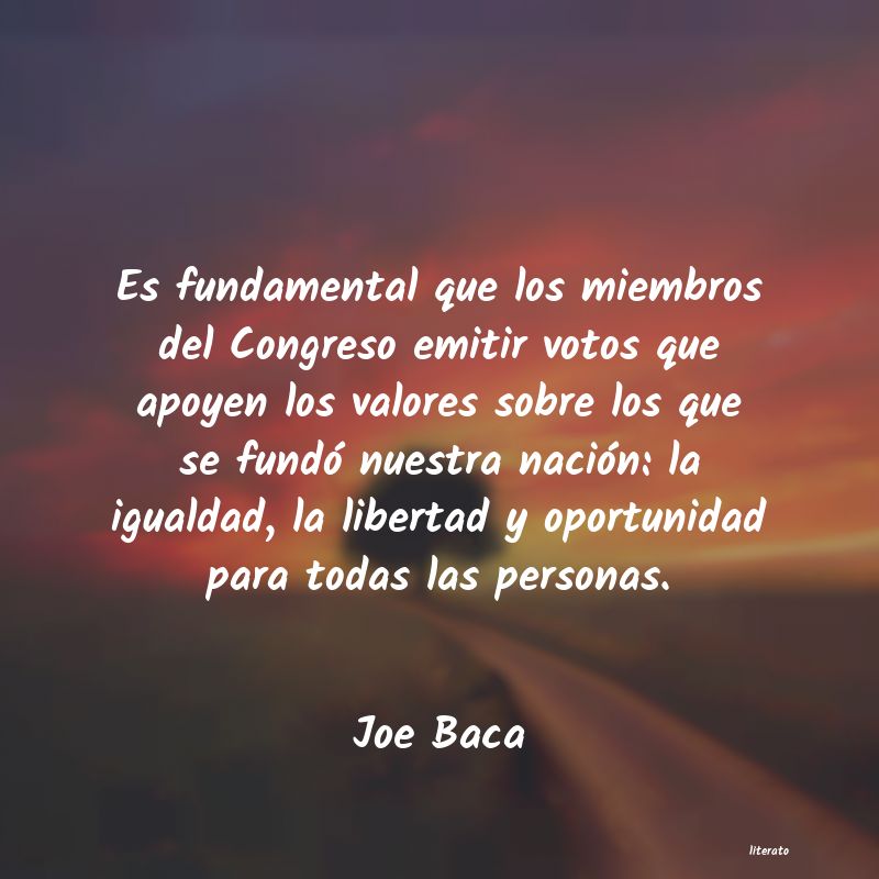 frases de Joe Baca