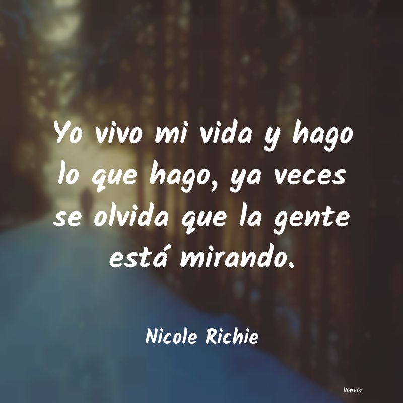 Frases de Nicole Richie