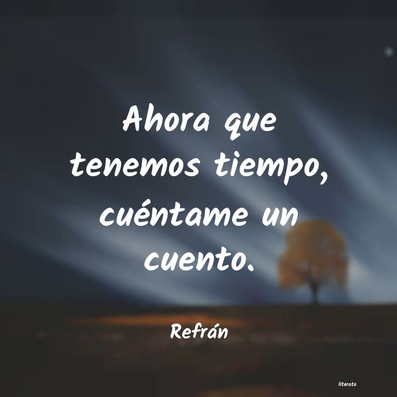 Frases de Refrán