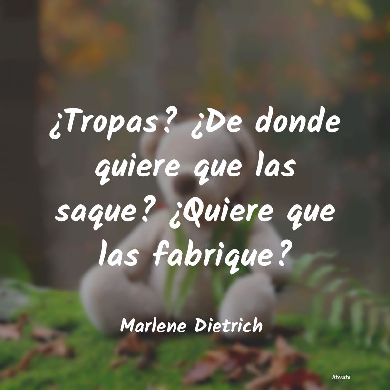 Frases de Marlene Dietrich