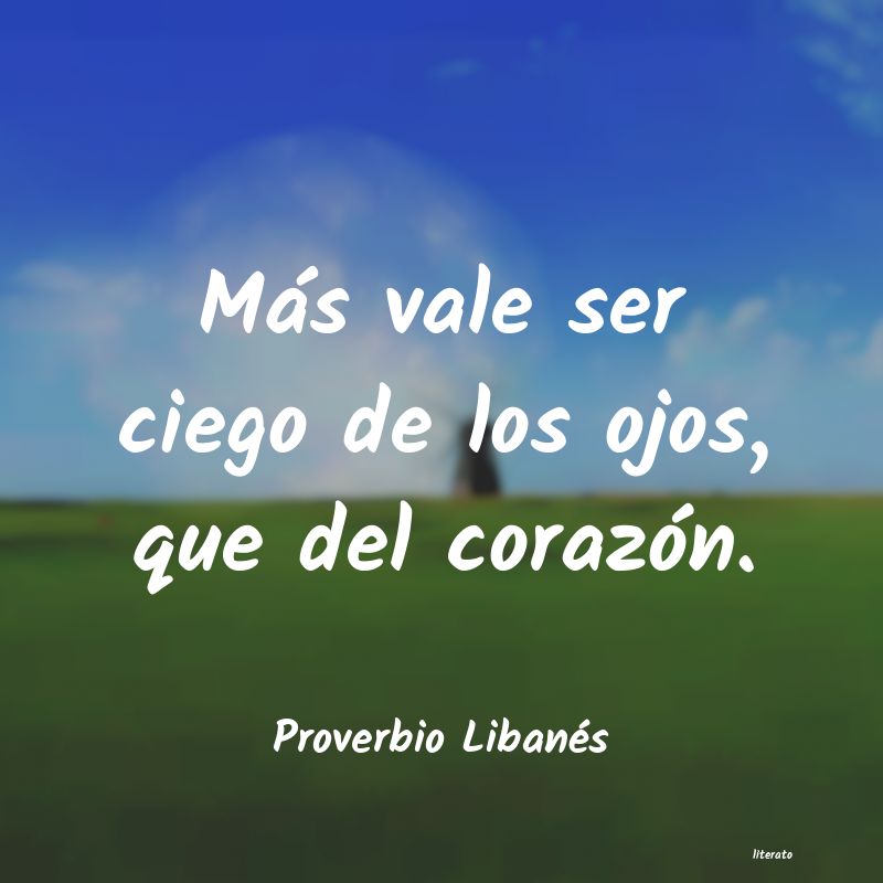 Frases de Proverbio Libanés