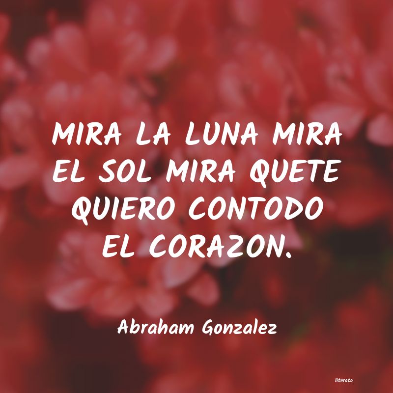 Frases de Abraham Gonzalez