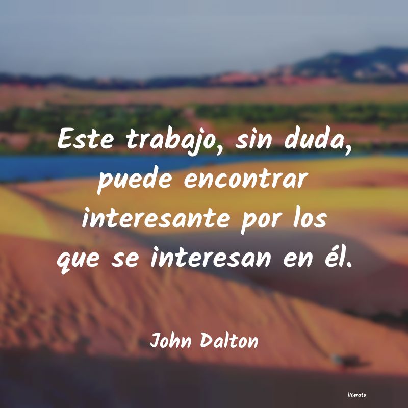 frases de John Dalton