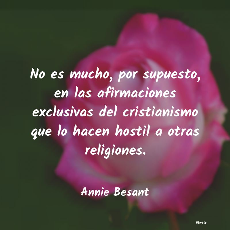Frases de Annie Besant