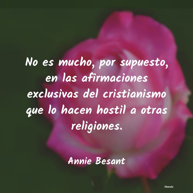 frases de Annie Besant