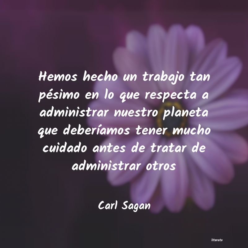 frases sobre el cuidado del planeta