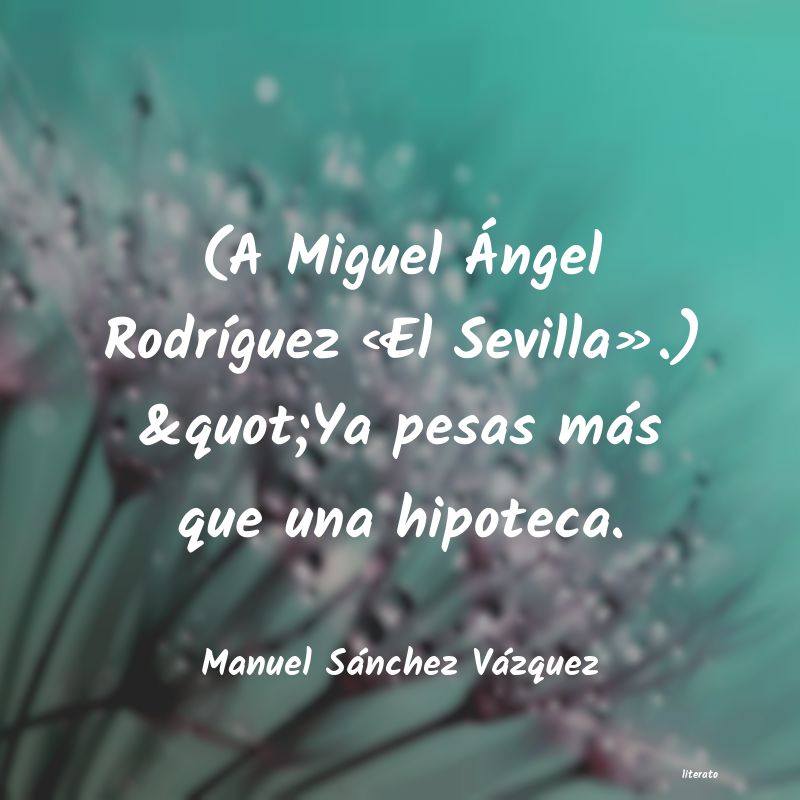 frases de Manuel Sánchez Vázquez
