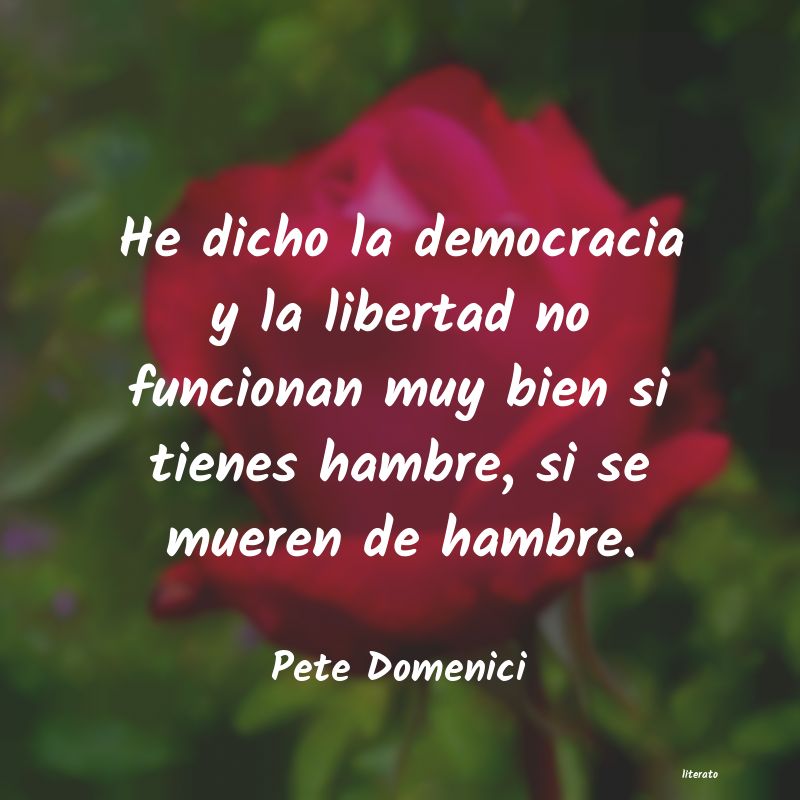 Frases de Pete Domenici